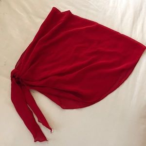 Red Mesh Sarong